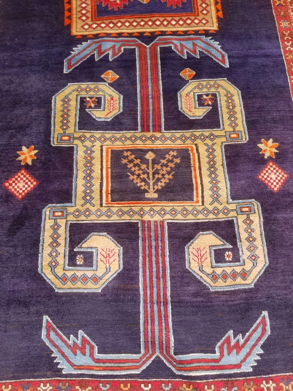 Distressed Vintage Traditional Handmade Turkish Wool Multicolor Rug 300x132cm gallery