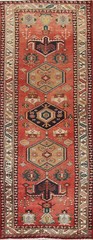 Geometric Heriz Traditional 11 ft. Runner Rug 4×11 for Hallway Handmade Carpet