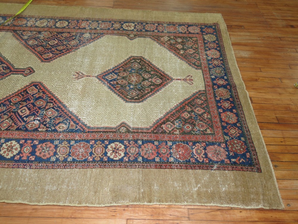 Antique Camel Hair Serab Gallery Rug 6'6''x13'