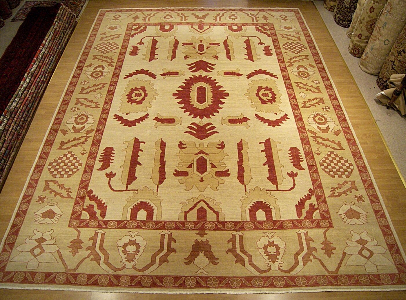 12 x 16 Handmade High Quality Afghan Serapi Rug_Natural Dyes Hand Spun Fine Wool gallery