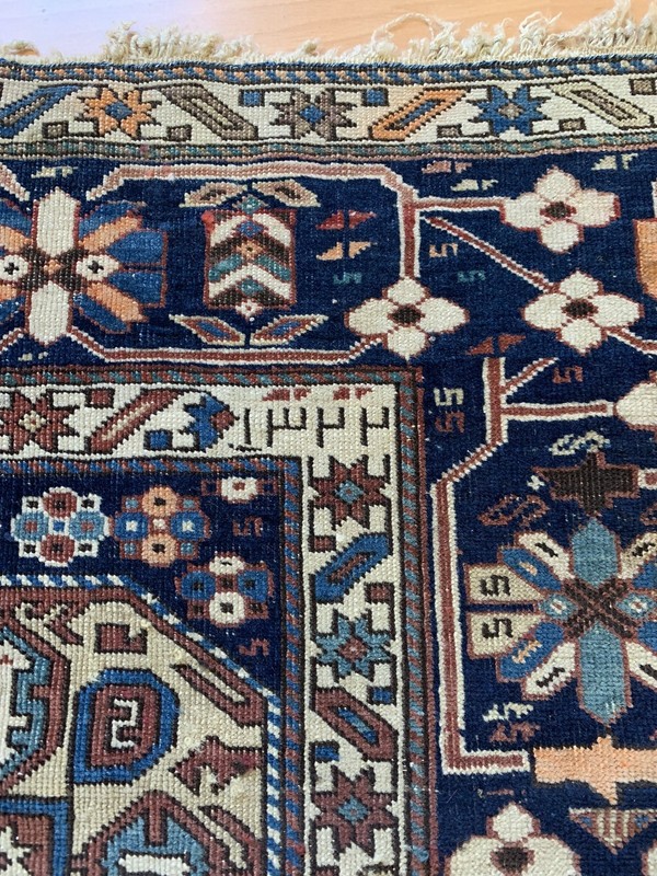 antique signed caucasian kazak dated 1905 hand made rug size 205x131cm gallery