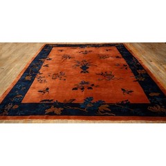 9X12 Antique Chinese Art Deco Wool Area Rug 1920