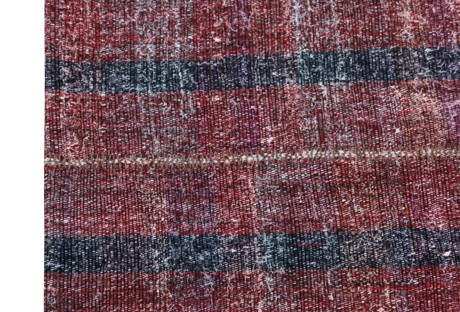 6'1 x 8 ft , Striped Design Turkish Kilim Rug, Minimalist Rug, 186 x 246 cm gallery