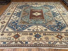 9x9ft Living Room Rug | Turkish Carpet 8x9ft | Saloon Rug from Milas Turkey