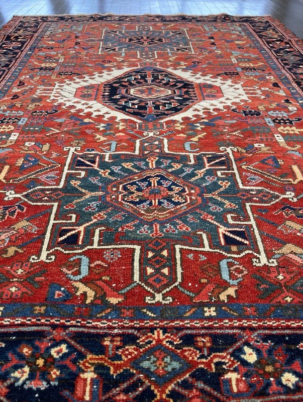 Stunning Antique Heriz Handmade Masterpiece C.1920 Gorgeous Natural Dyes 6x4’9 gallery
