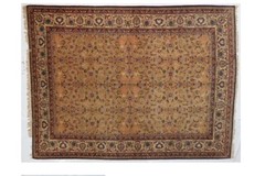 ANTIQUE KESHAN CARPET, 9’10” x 13’1″