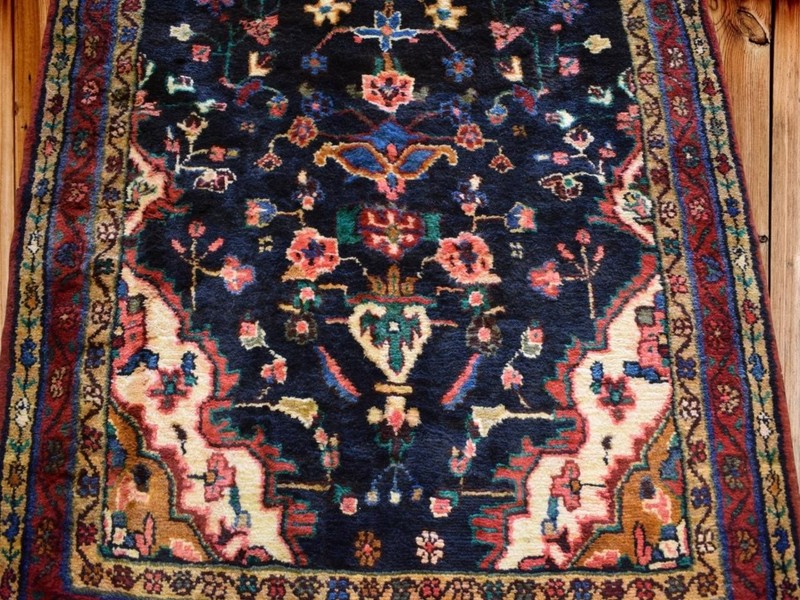 Vintage Carpet. Semi-Antique Handmade Oriental Wool Runner Vase Rug 3'5 x 9'4 gallery