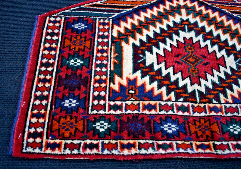Fabulous Antique Asmalyk Rug 23'' x 15'' Rare Collector's Tribal Yomud Asmalyk gallery