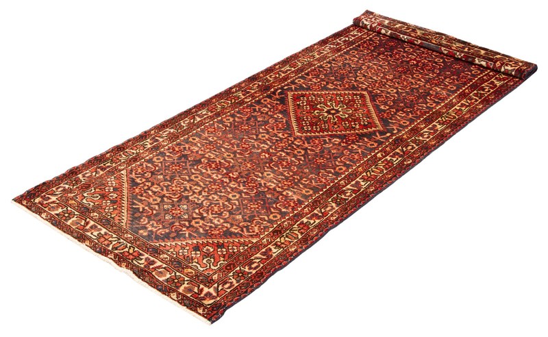 3'8" x 9'8" Vintage Hand-knotted Runner Rug Traditional Oriental Wool Carpet gallery