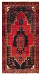 3’10” x 7’5″ Vintage Hand-knotted Runner Rug Traditional Oriental Wool Carpet