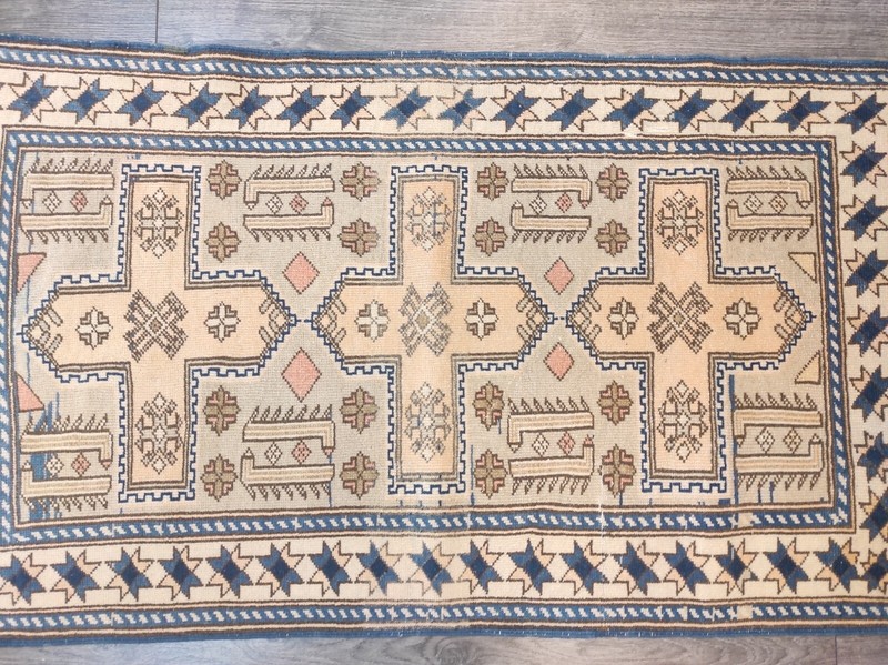 Persian Rug, Vintage Rug, Antique Rug, Handmade Wool Rug, Oriental 2.4 x 4.2 ft gallery