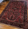 1940/60 Surouk rug red 4”.6’ x 7”. Excellent condition. gallery