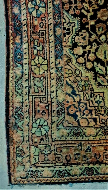 Antique Middle Eastern Sarouk rug 4x6 circa 1920 gallery