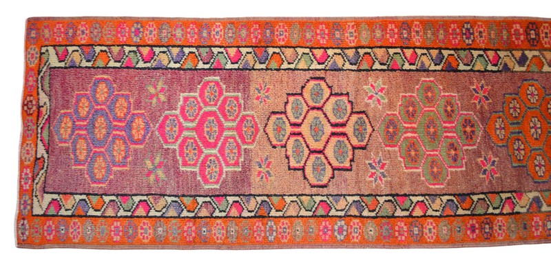 Turkish Runner Rug, HandMade Rug, Tribal Rug Ethnic Rug 3 x 13 ft Kitchen Runner gallery