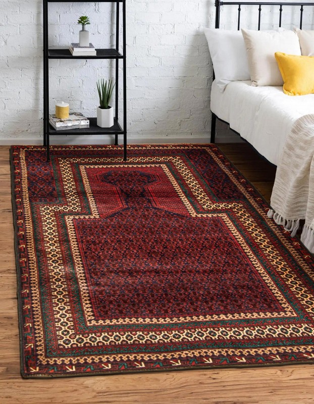 Vintage Hand-Knotted Area Rug 3'6" x 5'6" Traditional Oriental Wool Carpet gallery