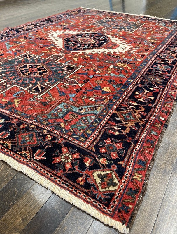 Stunning Antique Heriz Handmade Masterpiece C.1920 Gorgeous Natural Dyes 6x4’9 gallery