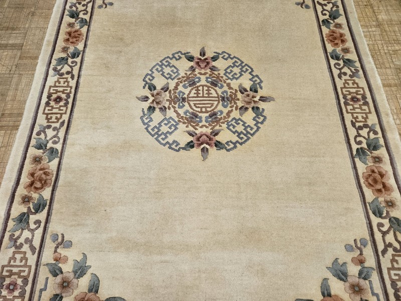 5x8 CHINESE RUG VINTAGE AUBUSSON PEKING AUTHENTIC 100% WOOL ORIENTAL RUG gallery