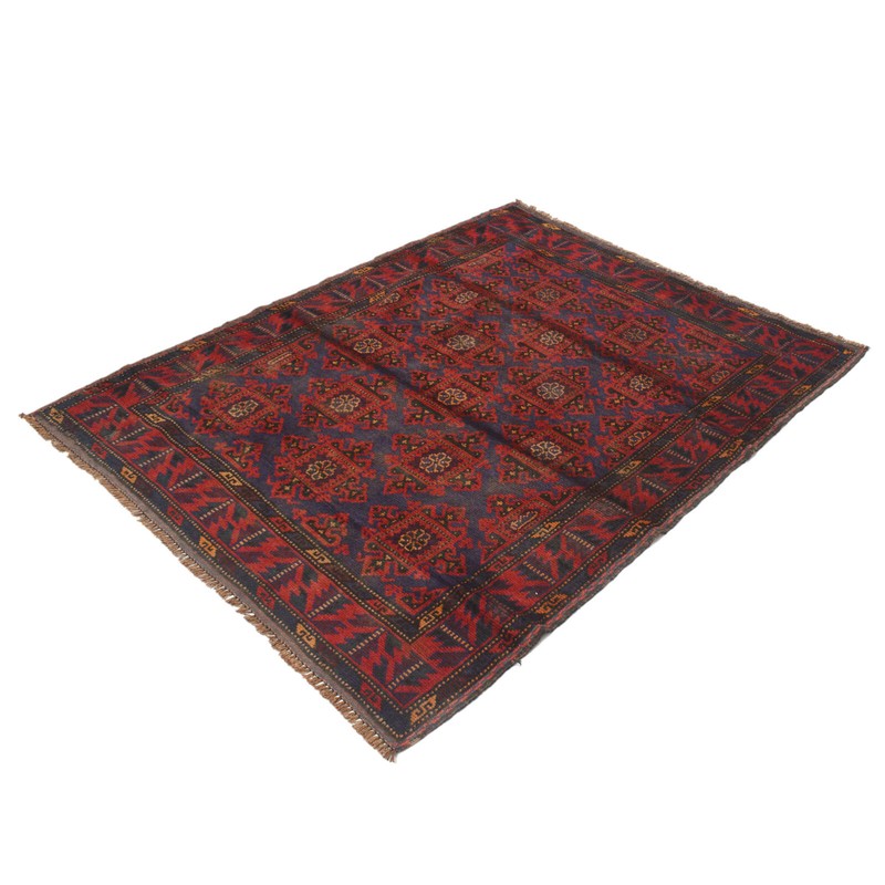 Handmade Afghan Geometric Traditional Kitchen Wool Area Rug 5.2 x 4 Ft -G19689 gallery