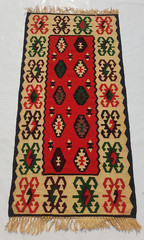Vintage Traditional Handcrafted Turkish Kilim Rug for Home Décor 138×68 cm