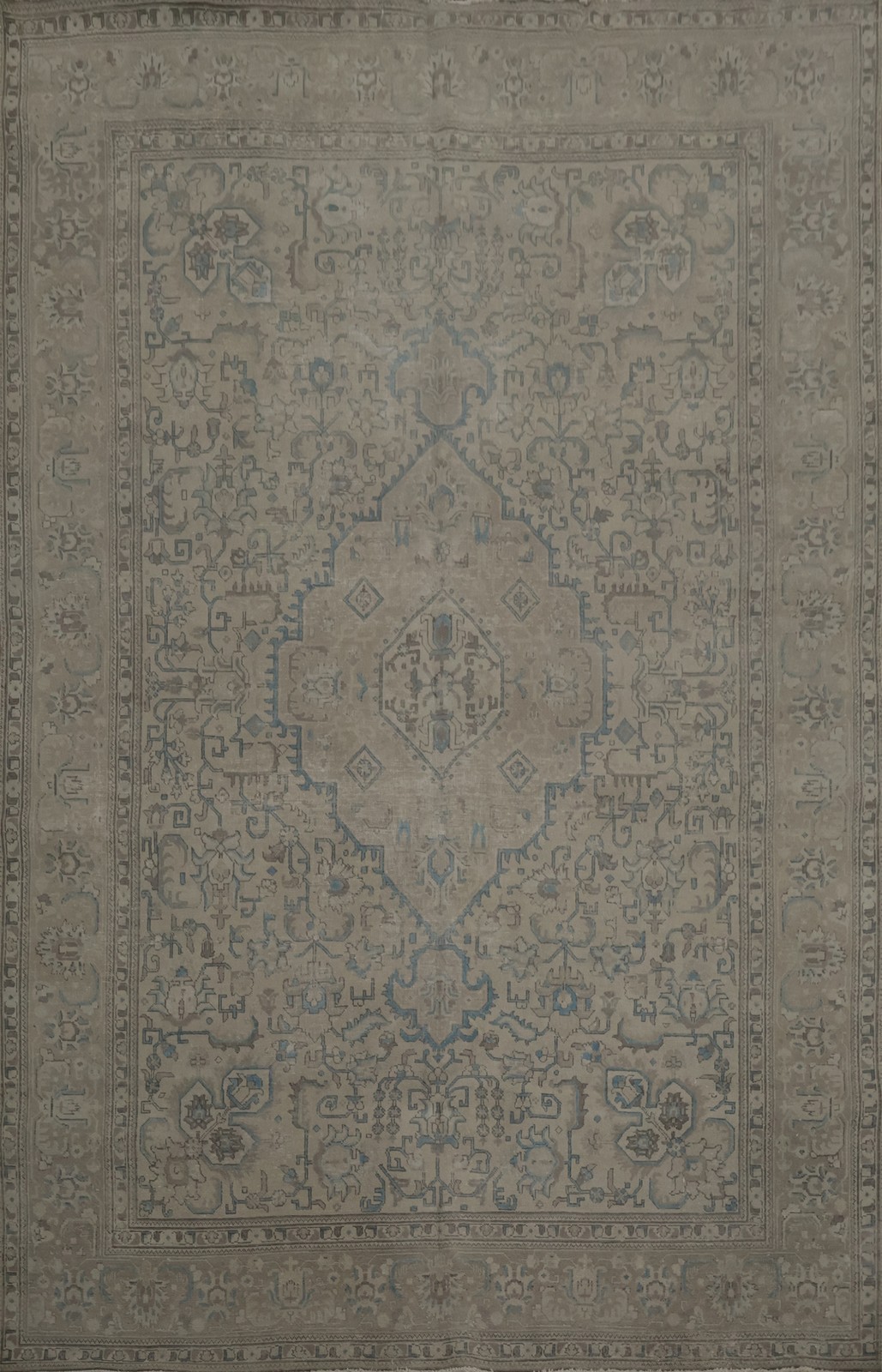Vintage Distressed Beige Rug Adding Timeless Sophistication to Interiors 8x11 gallery