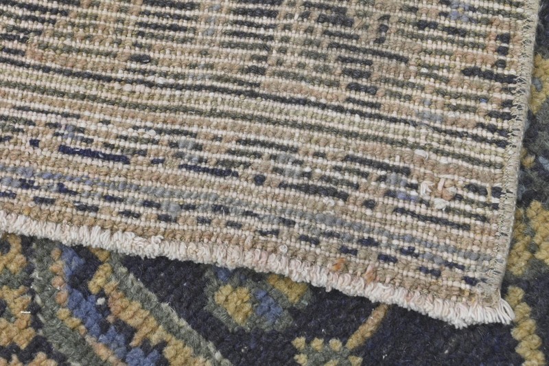 Vintage Turkish Runner Rug 2x11ft Wool Anatolian Handmade Hallway Oushak YELLOW gallery