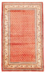 Vintage Hand-Knotted Carpet 4’2″ x 6’10” Traditional Oriental Wool Area Rug