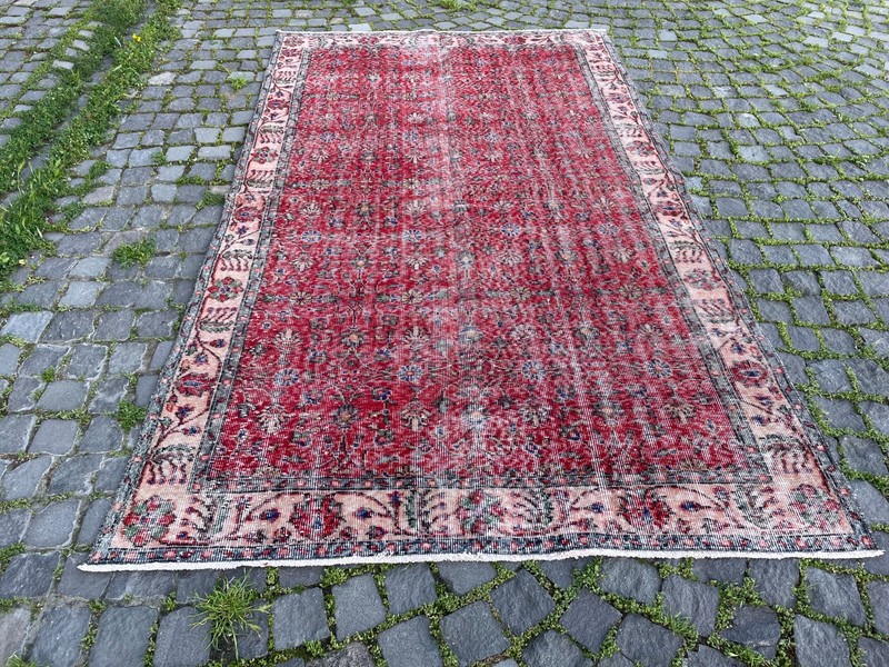 Home Decor Rug, Turkish Vintage Rug, Boho Decor Rug, 5,1 x 8,6 ft gallery