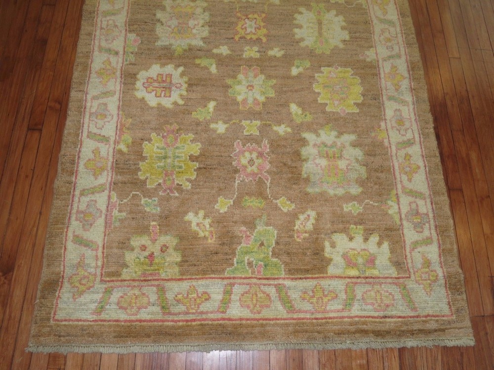 Modern Turkish Oushak Ushak Rug Size 5'2''x6'11''