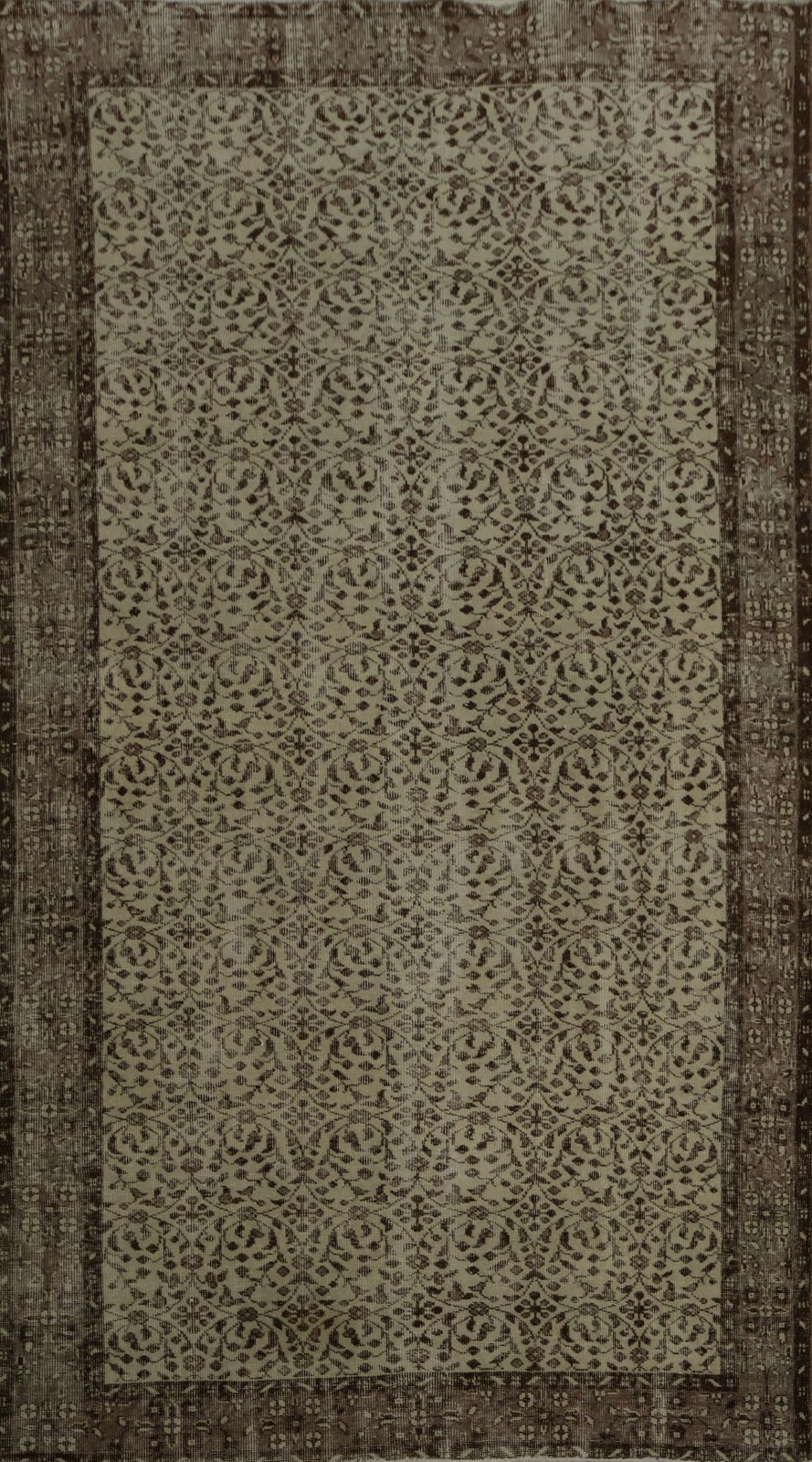 Vintage-Inspired Distressed Vintage Turkish Rug 6x9 Hand-knotted Wool Anatolian gallery