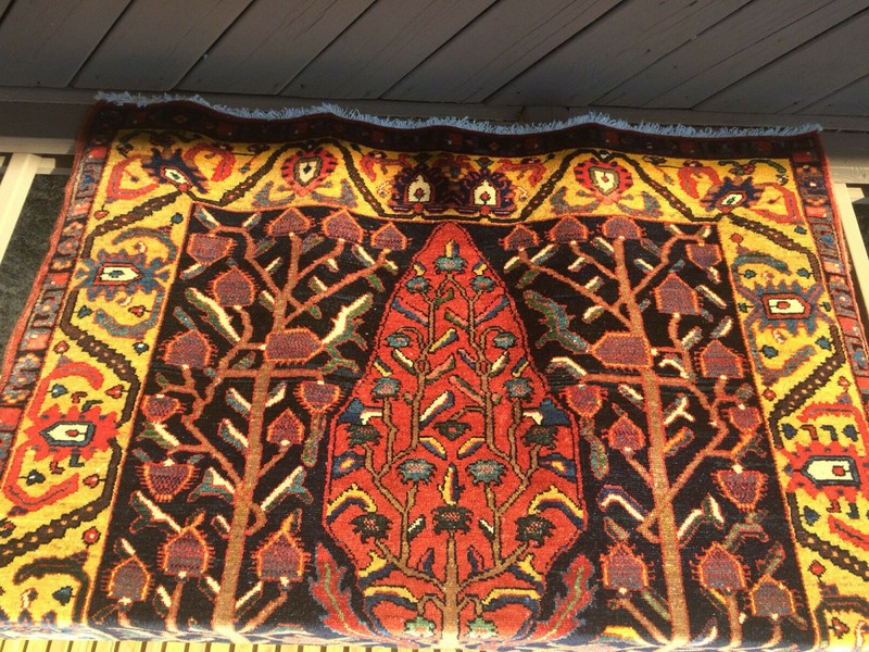 Extraordinary 19th Century Khan Bakhtiari Chahar Mahal Village Tribal Rug Rare gallery