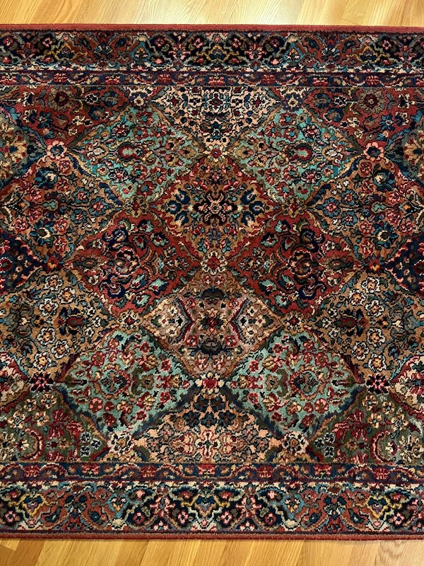 Karastan Wool Vintage Rug 700 717 Kirman Panel Multicolor 4 ft 4 in X 6 ft gallery