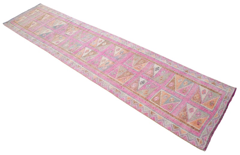 Turkish Runner Rug, HandMade Rug, Tribal Rug Ethnic Rug 3 x 12 ft Kitchen Runner gallery