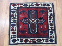 Antique Star Blue Rug, Heimdecor Blauer Teppich, Tribal Village Rug, Handmade