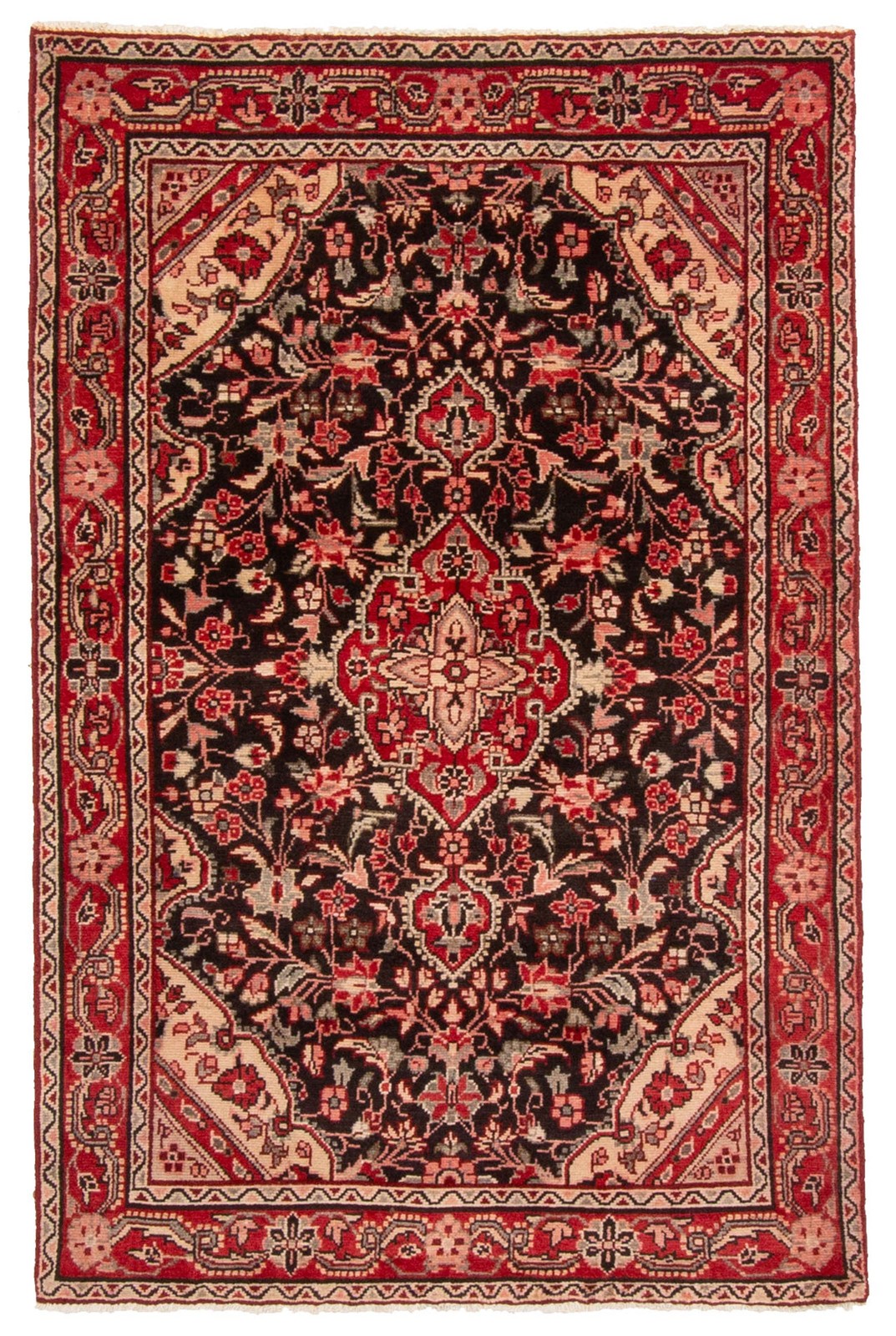 Vintage 3'5" x 5'4" Traditional Hand Knotted Vegetable Dye Wool Area Rug gallery