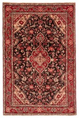 Vintage 3’5″ x 5’4″ Traditional Hand Knotted Vegetable Dye Wool Area Rug
