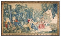 10’x18′ Mid 18th Century Beauvais Large Tapestry “La Musique” by Francois