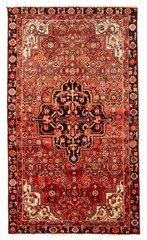 Vintage 3’11” x 6’9″ Traditional Hand Knotted Vegetable Dye Wool Area Rug