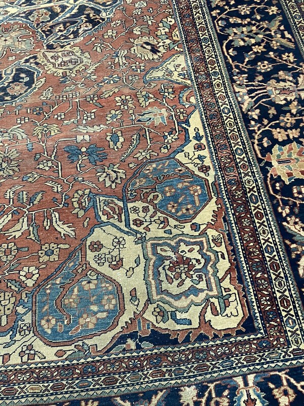 Late 1800’s Antique Farahan Sarouk Rug gallery