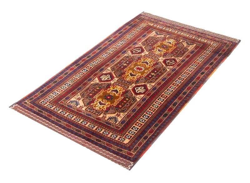 Vintage Traditional Hand-Knotted Area Rug 3'10" x 6'9" Oriental Wool Carpet gallery