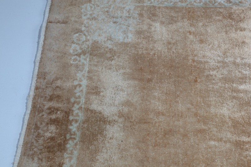 Modern Oushak rug, Soft color Rug,Small Size Hand knotted floor Rug gallery