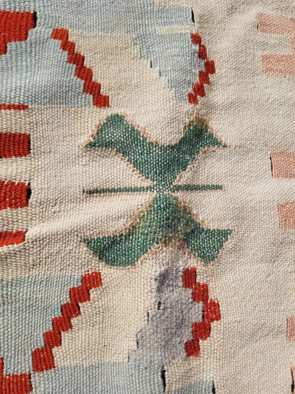 Vintage Traditional Handmade Anatolian Turkish Wool Multicolor Kilim 5.8x3.9 ft gallery