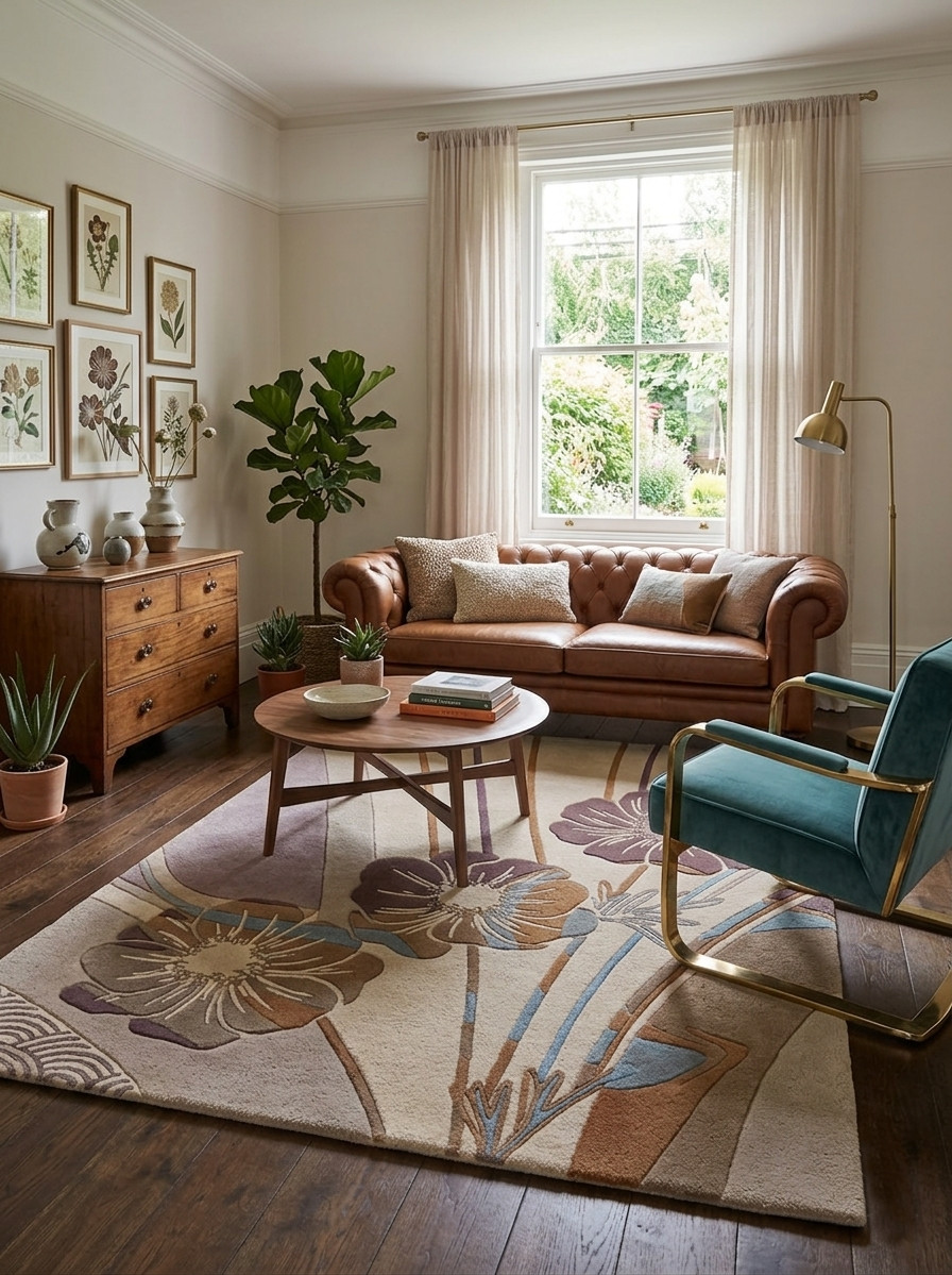 neutral tone rug artistic rug beige floral rug designer carpet living room rug gallery
