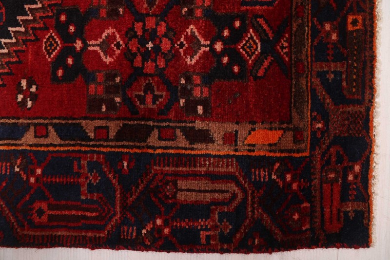 Vintage 3'10" x 6'9" Traditional Hand Knotted Vegetable Dye Wool Area Rug gallery