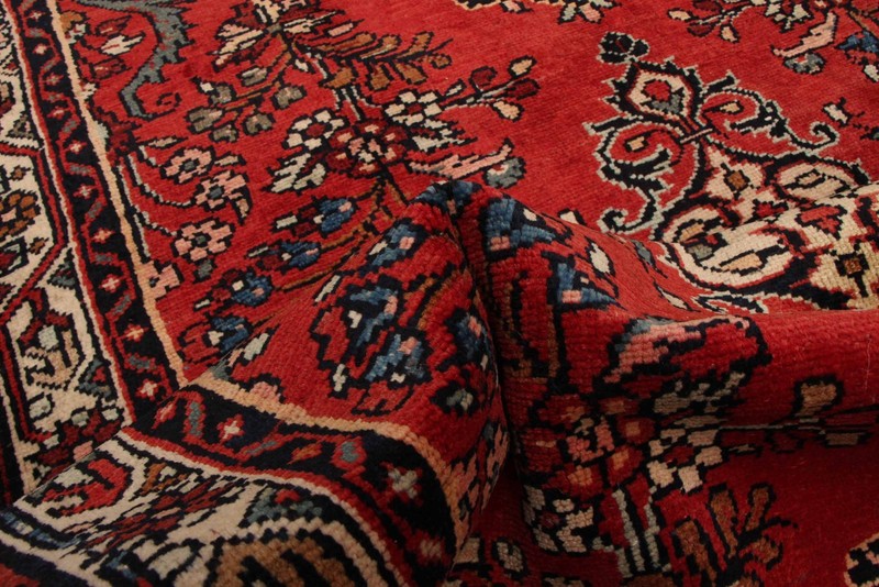 3'8" x 10'0" Vintage Hand-knotted Runner Rug Traditional Oriental Wool Carpet gallery