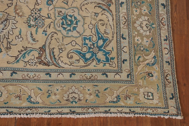 Medallion Handmade Classic Area Rug 7x10 Light Gold Traditional Room Size Carpet gallery
