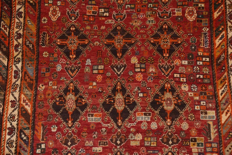 Vegetable Dye Handmade Area Rug 5x8 Traditional Geometric Home Decor Tribal Rug gallery