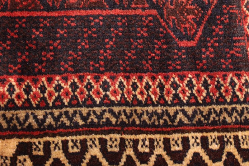 Vintage 2'10" x 4'4" Traditional Hand Knotted Vegetable Dye Wool Area Rug gallery