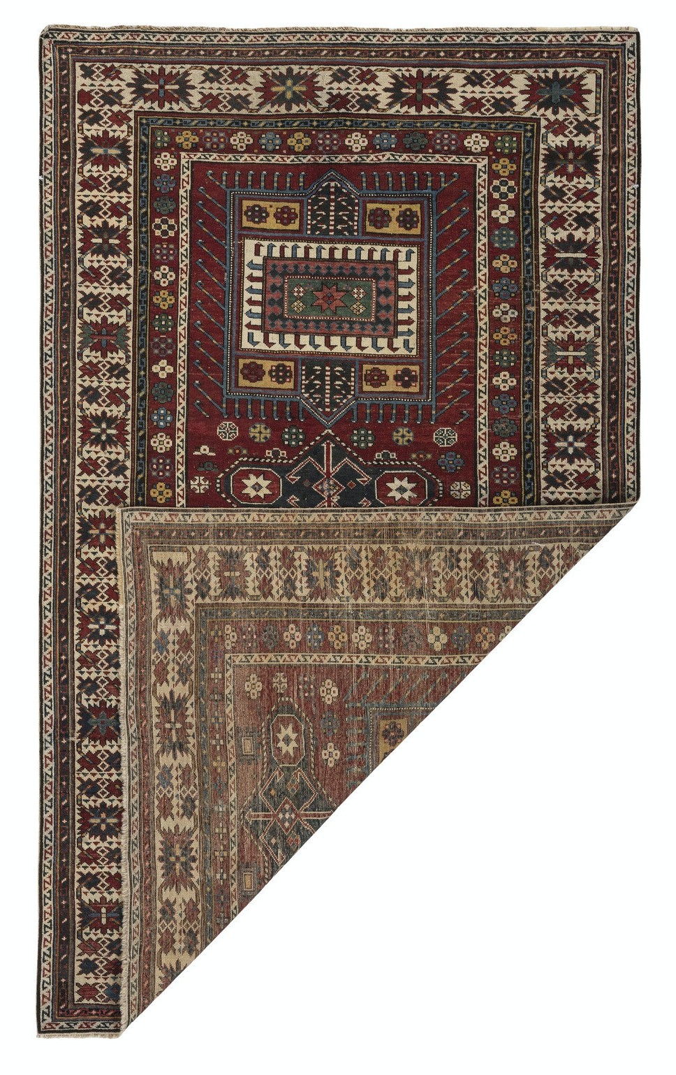 4x6.5 Ft Antique Shirvan Rug, East Caucasus, Late 19th Century gallery