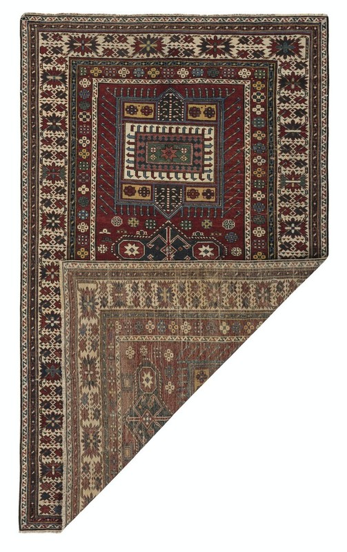 4x6.5 Ft Antique Shirvan Rug, East Caucasus, Late 19th Century gallery