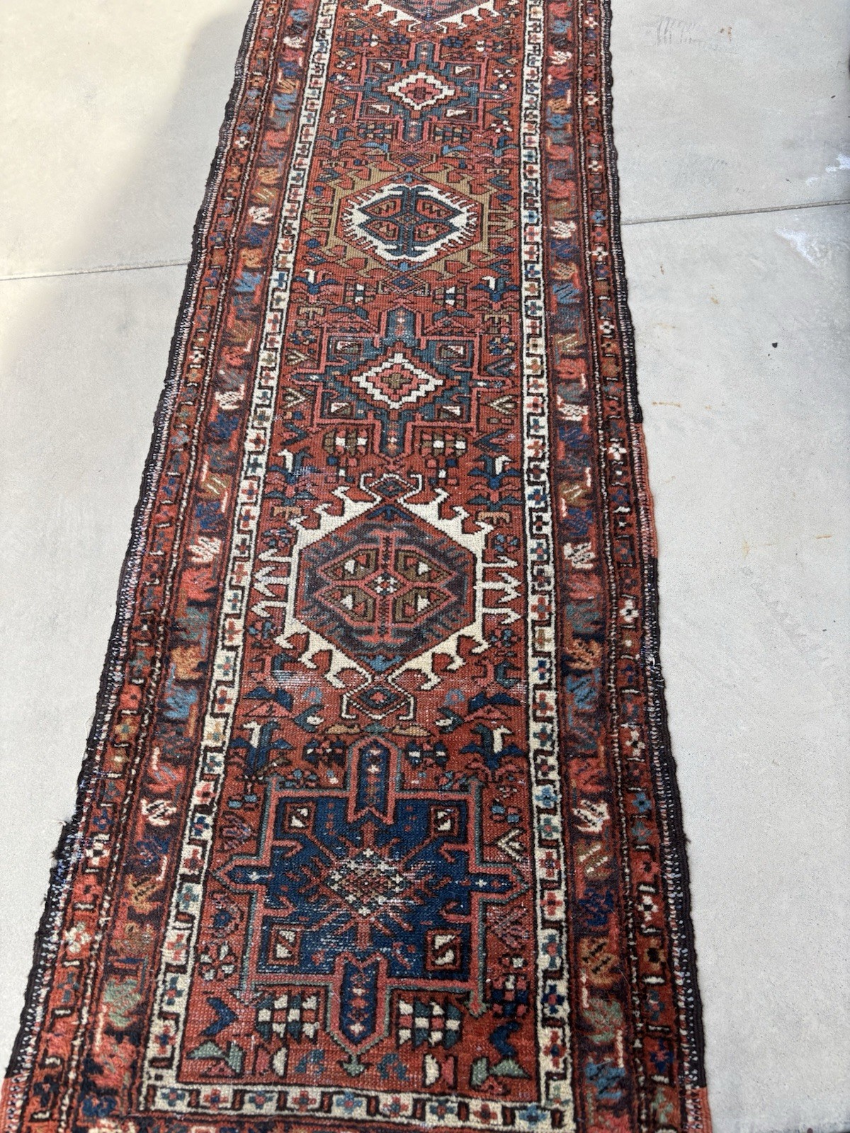 8.6 by 2.2 Turn Of Century Karajeh Runner Hard To Find $475 gallery